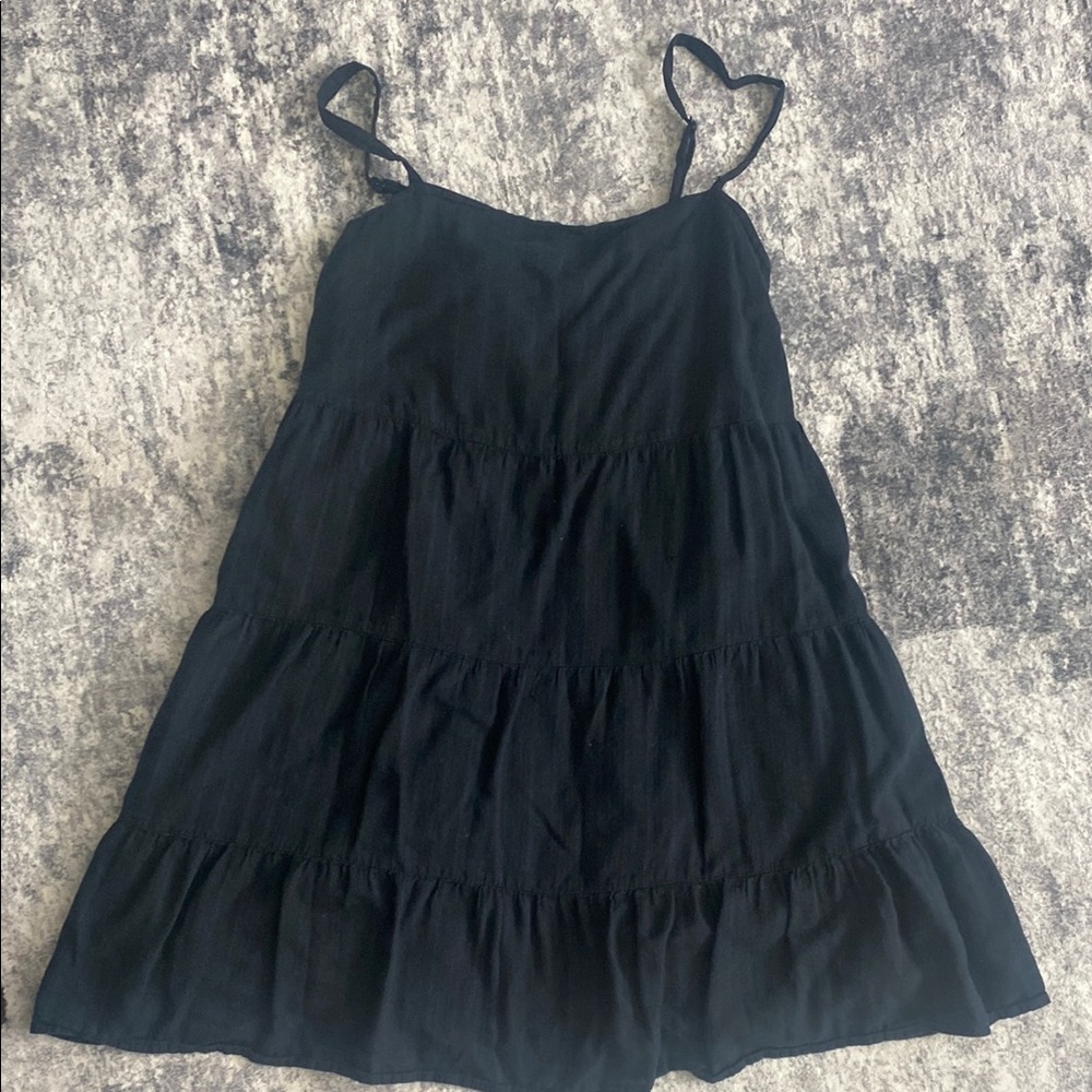 Old Navy Black Tiered Dress
